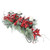 30" Red Frosted Berry and Pine Needle Christmas Candle Holder