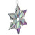 4.75" Acrylic Diamond Iridescent Snowflake Christmas Ornament