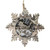 6" Brown and Gray Pre-Lit Snowflake with Bird Christmas Ornament