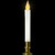 LED Flickering Christmas Candle Lamp with Brass Base - 9"