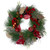 24" Autumn Harvest Pine, Berry and Pomegranate Wreath - Unlit