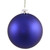 Matte Cobalt Blue Shatterproof Christmas Ball Ornament 2.75" (70mm)