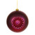 Matte Plum Red Retro Reflector Shatterproof Christmas Ball Ornament 8" (200mm)