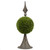 17" Green Artificial Spired Sphere Boxwood Topiary
