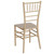 35" Gold Rectangular Outdoor Furniture Patio Stacking Chiavari Chair