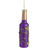 6" Purple and Gold Mercury Style Wine Bottle Glass Christmas Ornament