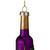 6" Purple and Gold Mercury Style Wine Bottle Glass Christmas Ornament