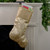 20.5" Gold Glittered Swirl Christmas Stocking with Velveteen Cuff