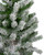 Set of 3 Slim Flocked Alpine Artificial Christmas Trees 6' - Unlit