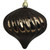 4ct Chocolate Brown Shatterproof Shiny Swirl Onion Drop Christmas Ornaments 4" (101mm)