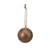 Iced Bronze Glass Christmas Ball Ornament 3.25" (80mm)