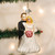 5" Black and White Bridal Couple Christmas Ornament