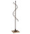 73" Brown Rotating Scarf Tree with Display Hooks