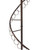 73" Brown Rotating Scarf Tree with Display Hooks