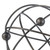 6.5" Metallic Gray Modern Style Swirl Designed Circular Ball