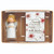 3" White and Pink Religious Angel Figurine with Blessing Card Gift Set (Pack of 2)