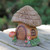 6.25" Brown Mushroom House Outdoor Garden Statue