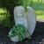 16.5" Gray Angel Bust Outdoor Garden Planter Statue