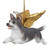 4" Flying Siberian Husky Dog Angel Christmas Ornament