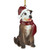 4" Sitting Pitbull Dog Christmas Ornament