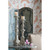 24.5" Weathered White Classic Vintage Style Pillar Candleholder