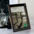 12" Black and Silver Glass Mirror Encased Photo Frame for 8" x 10" Photo