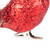Glittered Bird with Feather Tail Christmas Clip Ornament - 7" - Red