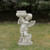 17.5" Angel Cherub Holding a Birdbath Outdoor Garden Statue