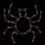 15" Lighted Spider Halloween Window Silhouette Decoration