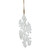 8.75" White Solid Contemporary Snowflake Hanging Christmas Ornament