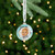3" Blue Silver-Plated Baby's First Christmas Ornament with European Crystals