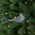 7.5" Silver Sequined Bird Christmas Ornament with Clip