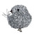 7.5" Silver Sequined Bird Christmas Ornament with Clip