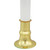 9" White and Gold C7 Light Christmas Candle Lamp with Timer