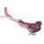 Glittered Bird with Feather Tail Clip-on Christmas Ornament - 7' - Pink and Silver