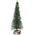 5" Green Slim Frosted Mini Pine Artificial Village Christmas Tree - Unlit