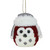 5.25" Red and White Owl Christmas Hanging Ornament
