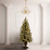 5’ Pre-Lit Potted Glittery Bristle Pine Artificial Christmas Tree, White LED Lights