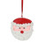 Red and White Frosted Santa Claus Face Cookie Christmas Ornament