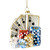 4" Playing Cards with Dice and Poker Chips Glass Christmas Ornament