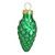 Matte Finish Glass Christmas Pinecone Ornaments - 1.75" (45mm) - Green - 56ct