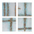Set Of 4 Cross Roads Canvas Hand Painted Indoor Wall Art 20"