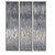 Set of 3 Silver Showers Hand-Painted Canvases Wall Art Decor 61" x 16"