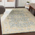 2’ x 3' Medieval Pattern Beige and Gray Rectangular Wool Area Rug