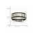 Chisel Titanium Black Rubber 8mm Brushed Wedding Band TB184 - TB184K12
