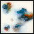 28” x 28” Blue and Orange Chromatic Clash Square Wall Art Decor - 33439676