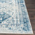 5’3” x 7’3” Distressed Finish Sky Blue and White Rectangular Area Rug
