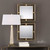 Set of 2 Allick Gold Square Mirrors