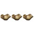 Set of 3 Tamarind Wood Wall Decor 10"