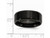 Mens Black Plated Stainless Steel 8mm Beveled Edge Wedding Band - 88QGG0324GM-8.5